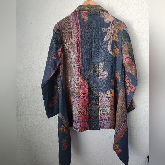 Parsley and Sage multicolor bohemian cardigan side pockets - Picture 2 of 9